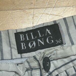 Billabong Black and Gray Plaid Shirt